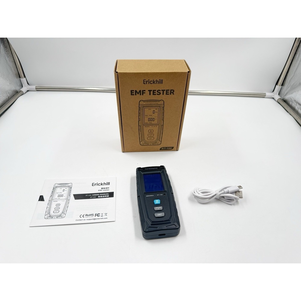 ERICKHILL EMF Meter‎ Detects Electric and Magnetic Fields Handheld Digital EMF
